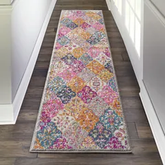 Passion Moroccan Multicolor Trellis Power-loomed Rug