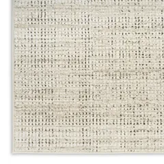 Soft Structure Abstract Beige Machine Woven Rug