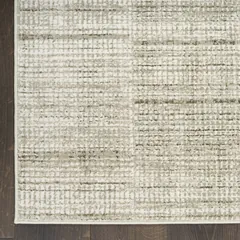 Soft Structure Abstract Sage Machine Woven Rug