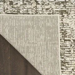Soft Structure Abstract Mocha Machine Woven Rug