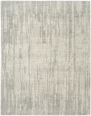 Soft Structure Abstract Grey Machine Woven Rug