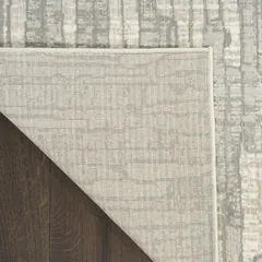 Soft Structure Abstract Grey Machine Woven Rug