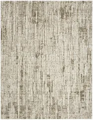 Soft Structure Abstract Mocha Machine Woven Rug