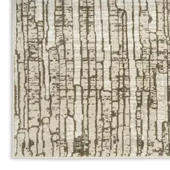 Soft Structure Abstract Mocha Machine Woven Rug