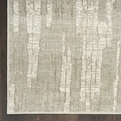 Soft Structure Abstract Sage Machine Woven Rug