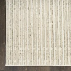 Soft Structure Abstract Beige Machine Woven Rug