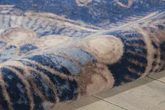 Somerset Geometric Denim Power-loomed Rug