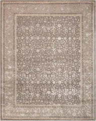 Symphony Bordered Grey Tufted Rug