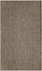 Tulum Solid Brown Loom-woven Rug