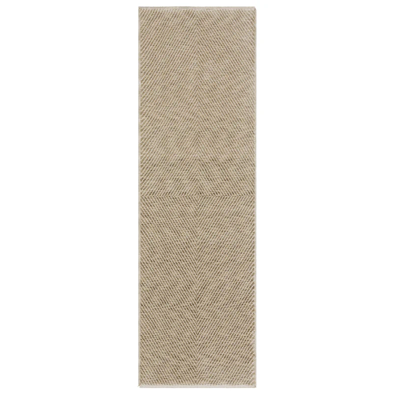 Echo Ech10 Beige/ Beige Solid Stripe Rug