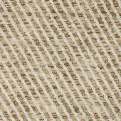 Echo Solid Beige/ Beige Stripe Cut Pile Rug