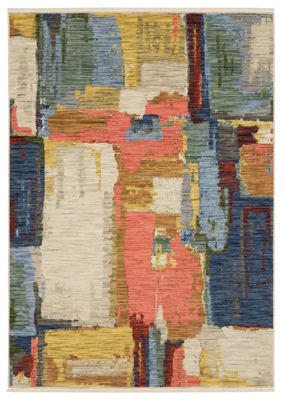 Soleri Sol02 Multi/ Pink Abstract Rug