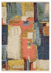Soleri Abstract Multi/ Pink Cut Pile Rug