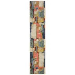 Soleri Abstract Multi/ Pink Cut Pile Rug