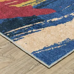 Sumter Abstract Multi/ Multi Flat Weave Rug