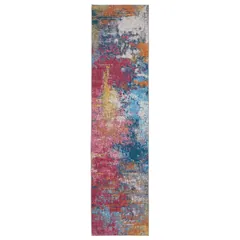 Sumter Abstract Multi/ Multi Flat Weave Rug