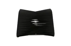 Seat Belt Ottoman, Black/Black