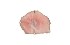 Gem Wall Tile in Brass Setting, Rose Quartz