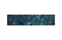 Agate Console Table, Stainless Steel Base