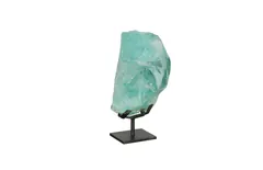 Refractory Glass Sculpture, Blue, On Base