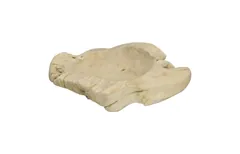 Teak Wood Bowl, Bleached