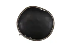 Graven Table Top Bowl, Black and Stainless Steel