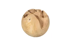 Teak Wood Ball, Small, Bleached