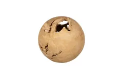 Teak Wood Ball, Medium, Bleached