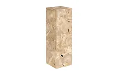 Teak Slice Pedestal, Square, Bleached ,  LG