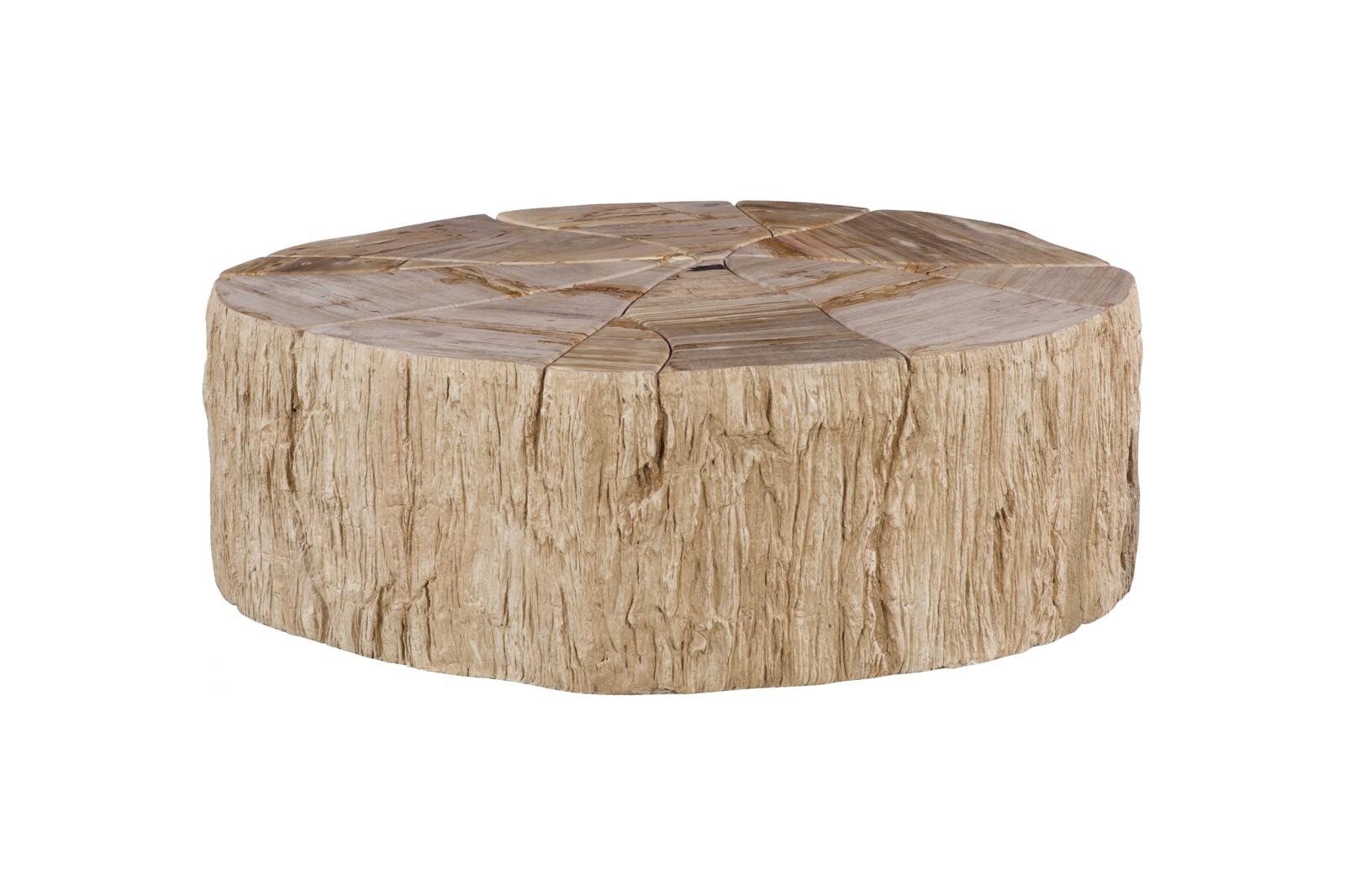 Converge Petrified Coffee Table, Rough, Cream