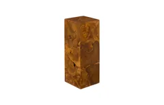 Teak Slice Pedestal, Square, MD