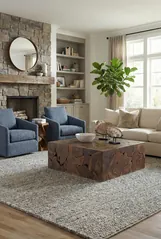 Teak Slice Coffee Table, Square