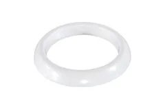 Frosted Leaning Glass Bowl, MD, With Ring Base