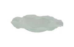 Frosted Leaning Glass Bowl, MD