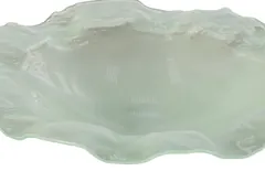 Frosted Leaning Glass Bowl, MD
