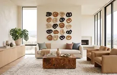 Swirl Wall Tile, Teak Wood, Assorted