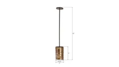 Armor Pendant Lamp, Brass
