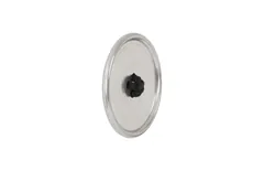 Button Wall Tile, Hammered Metal, Aluminum Finish