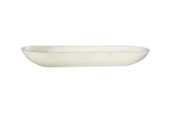 Onyx Canoe Bowl, White