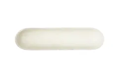Onyx Canoe Bowl, White