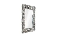 Divot Mirror, Stainless Steel