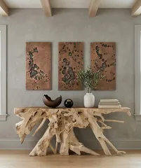 Splotch Wall Art, Rectangle, Bronze Finish