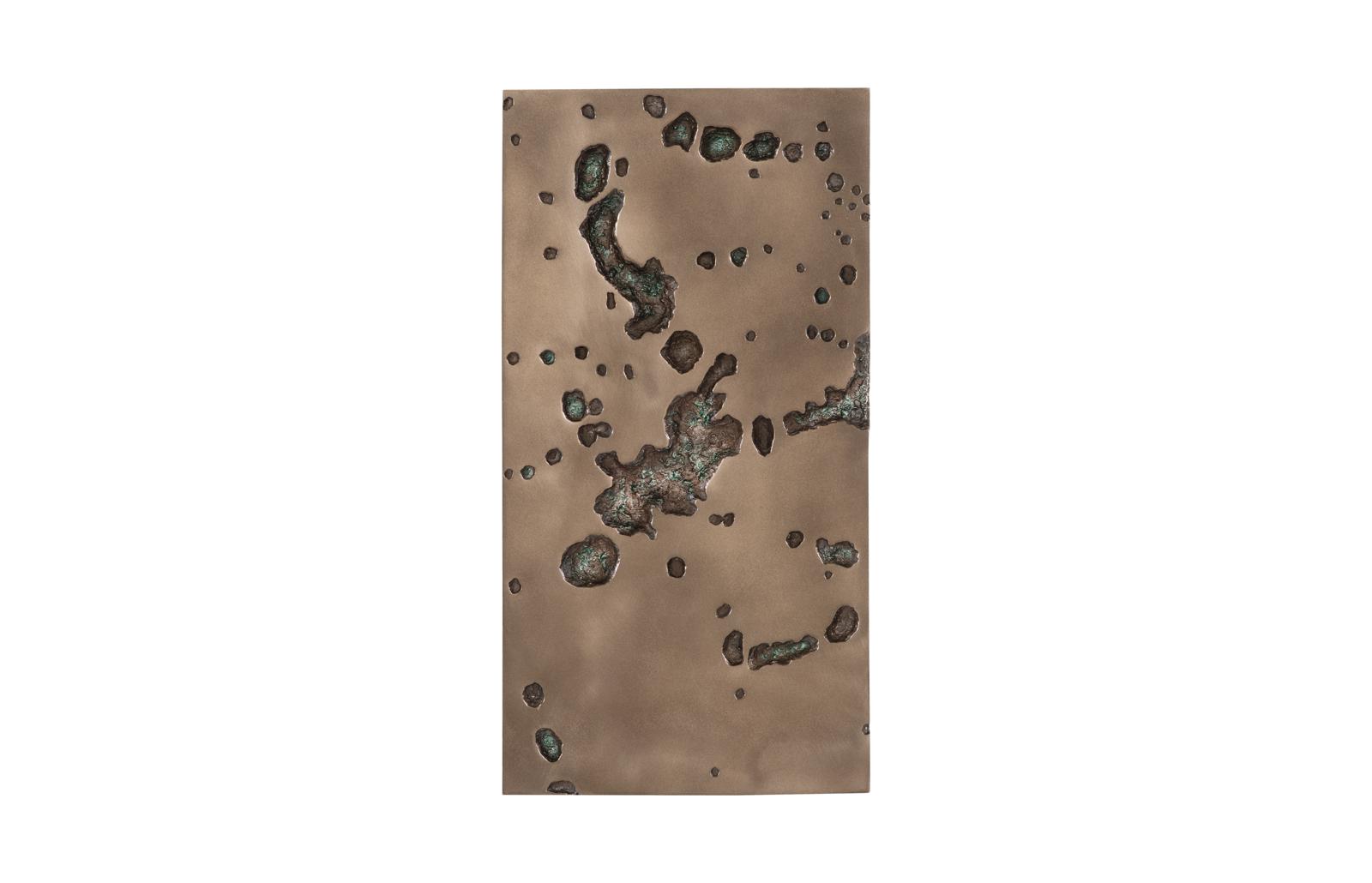 Splotch Wall Art, Rectangle, Bronze Finish