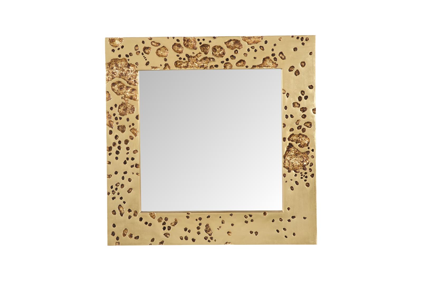 Splotch Mirror, Gold Leaf