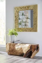 Splotch Mirror, Gold Leaf