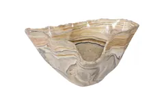 Cast Onyx Bowl, Faux Finish, Large