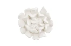 Topsy Turvy Succulent Wall Art, White Stone