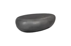River Stone Coffee Table, Charcoal Stone, Small