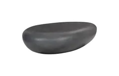 River Stone Coffee Table, Charcoal Stone, Large
