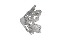 Perforated Splash Bowl Wall Art, Silver Leaf